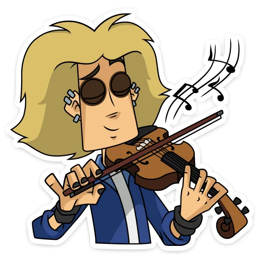 🎵 Стикер «Глэм - Metal Family» для Telegram