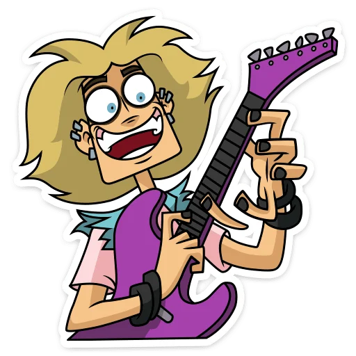 🎸 Стикер «Глэм - Metal Family» для Telegram