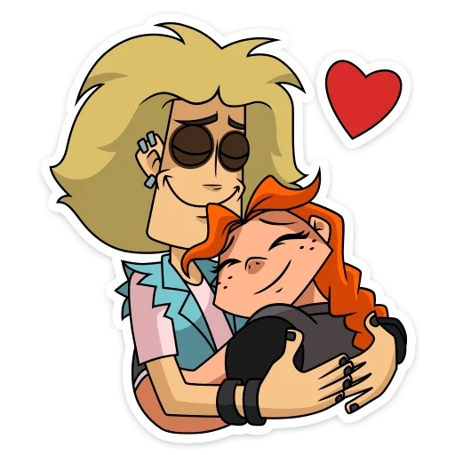 🥰 Стикер «Глэм - Metal Family» для Telegram