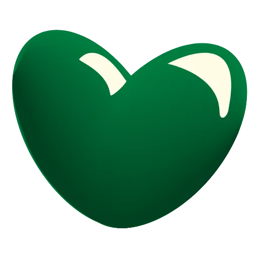 💚 Эмодзи «Glass Hearts» для Telegram