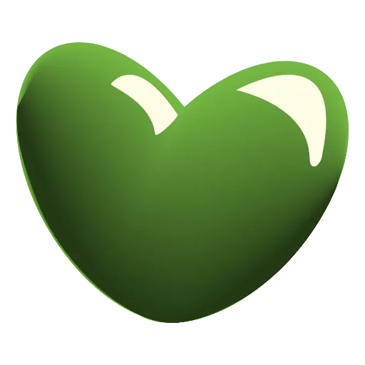 💚 Эмодзи «Glass Hearts» для Telegram