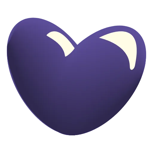 💜 Эмодзи «Glass Hearts» для Telegram