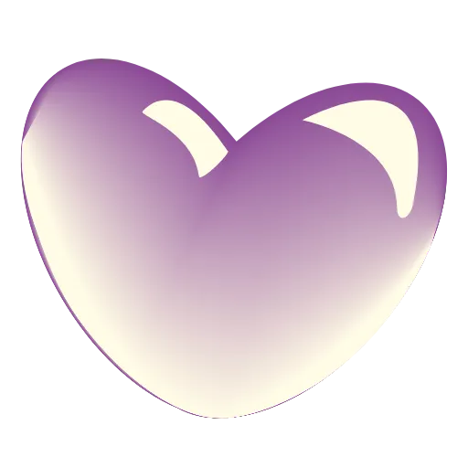 💜 Эмодзи «Glass Hearts» для Telegram