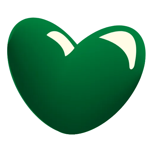 💚 Эмодзи «Glass Hearts» для Telegram