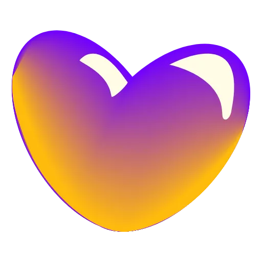 🧡 Эмодзи «Glass Hearts» для Telegram