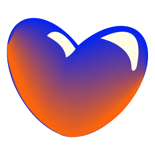💙 Эмодзи «Glass Hearts» для Telegram