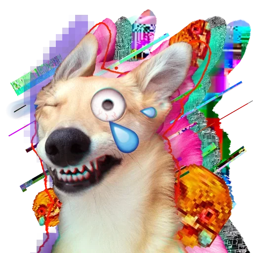 Стикерпак Glitch для Telegram — скачать