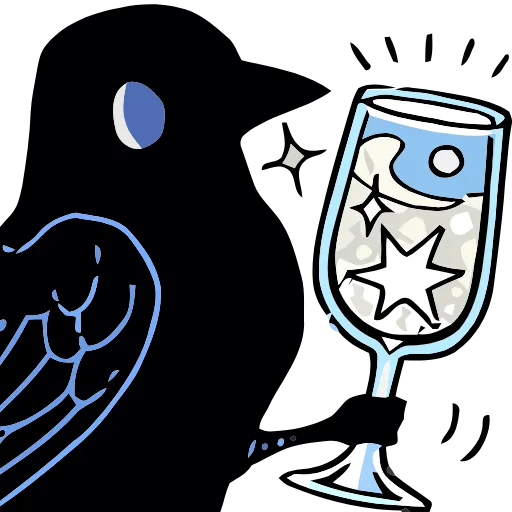 🥂 Эмодзи «Crow» для Telegram