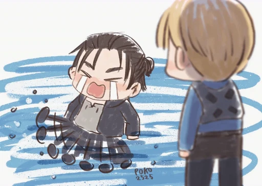 😭 Стикер «Glitter Friends» для Telegram
