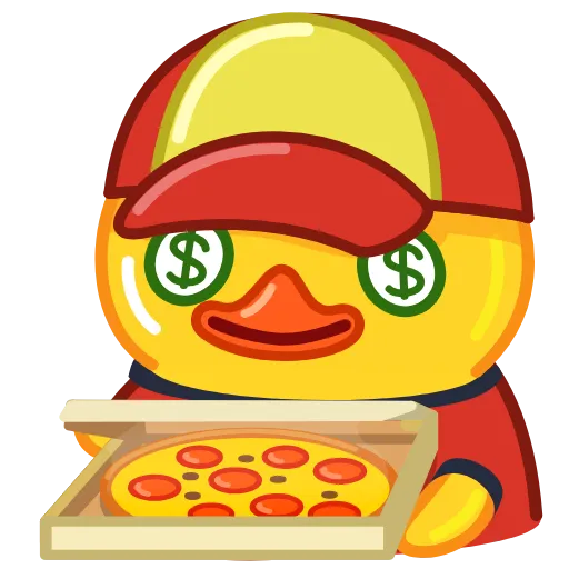 🍕 Стикер «Telegram Duck» для Telegram