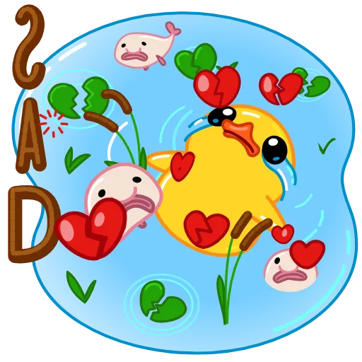 😭 Стикер «Telegram Duck» для Telegram