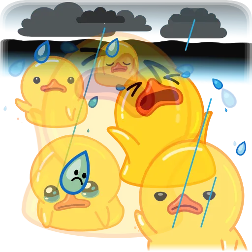 😢 Стикер «Telegram Duck» для Telegram