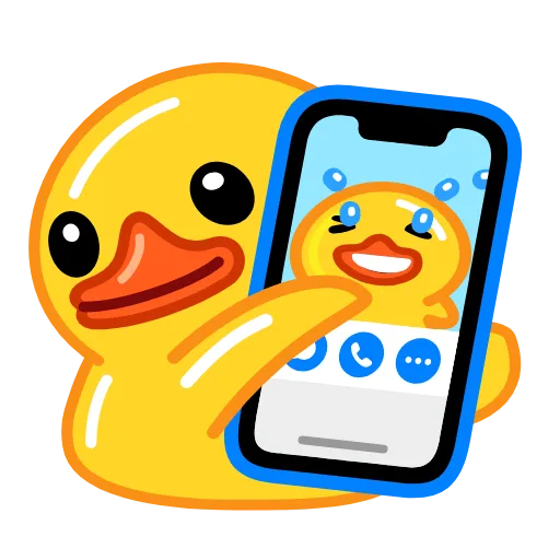😘 Стикер «Telegram Duck» для Telegram