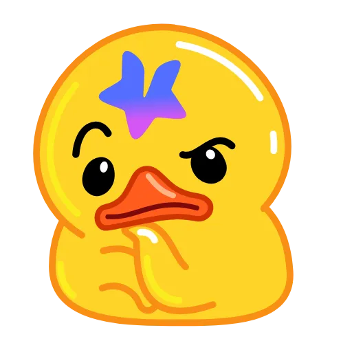 🤔 Стикер «Telegram Duck» для Telegram