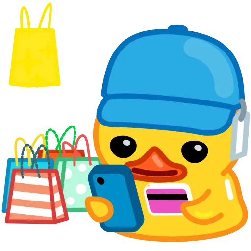 🛒 Стикер «Telegram Duck» для Telegram