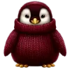 🐧 Эмодзи «glossy burgundy» для Telegram