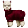 🦙 Эмодзи «glossy burgundy» для Telegram