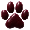 🐾 Эмодзи «glossy burgundy» для Telegram