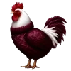 🐔 Эмодзи «glossy burgundy» для Telegram