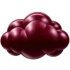 ☁️ Эмодзи «glossy burgundy» для Telegram