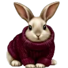 🐰 Эмодзи «glossy burgundy» для Telegram