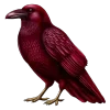 🐦‍⬛️ Эмодзи «glossy burgundy» для Telegram