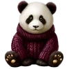 🐼 Эмодзи «glossy burgundy» для Telegram