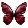 🦋 Эмодзи «glossy burgundy» для Telegram