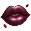 💋 Эмодзи «glossy burgundy» для Telegram