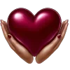 ❤️ Эмодзи «glossy burgundy» для Telegram