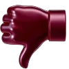 👎 Эмодзи «glossy burgundy» для Telegram