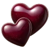 ❤️ Эмодзи «glossy burgundy» для Telegram
