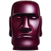 🗿 Эмодзи «glossy burgundy» для Telegram