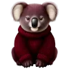 🐨 Эмодзи «glossy burgundy» для Telegram