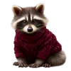 🦝 Эмодзи «glossy burgundy» для Telegram