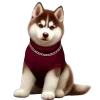 🐶 Эмодзи «glossy burgundy» для Telegram