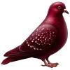 🐦 Эмодзи «glossy burgundy» для Telegram