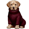 🐶 Эмодзи «glossy burgundy» для Telegram