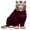 🐯 Эмодзи «glossy burgundy» для Telegram