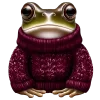 🐸 Эмодзи «glossy burgundy» для Telegram