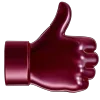 👍 Эмодзи «glossy burgundy» для Telegram