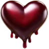 ❤️ Эмодзи «glossy burgundy» для Telegram