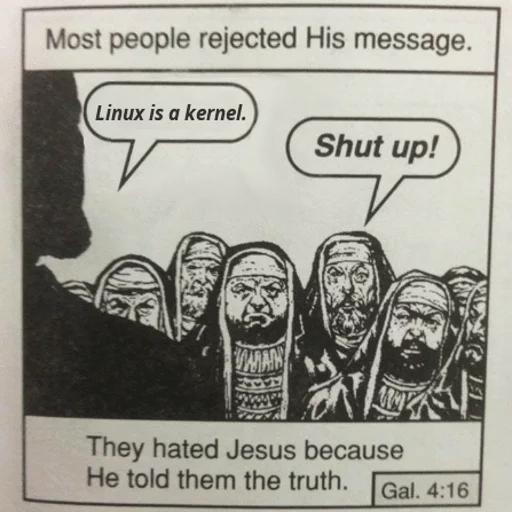 🗣 Стикер «GNU/Memes» для Telegram