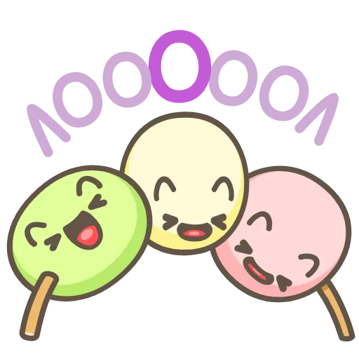 😂 Стикер «Go! Dango!» для Telegram