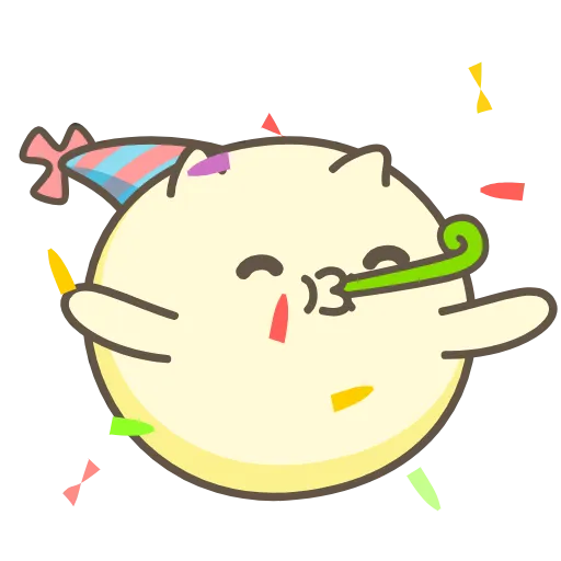 🥳 Стикер «Go! Dango!» для Telegram