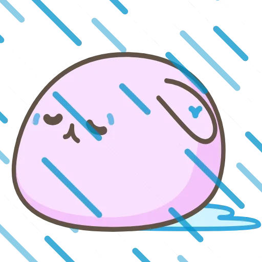 🌧 Стикер «Go! Dango!» для Telegram