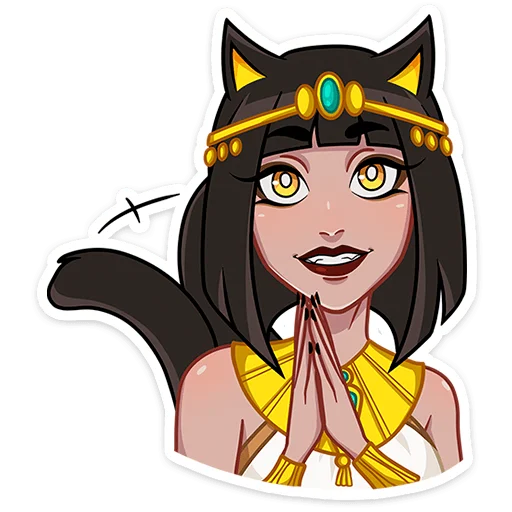 🙏 Стикер «Богиня Баст» для Telegram