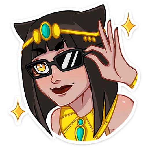 😎 Стикер «Богиня Баст» для Telegram