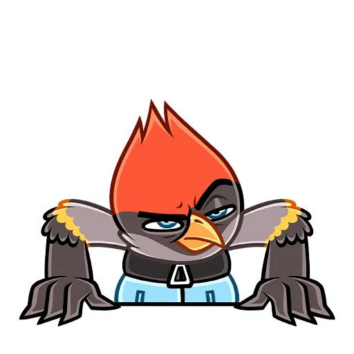 😜 Стикер «Щегол» для Telegram