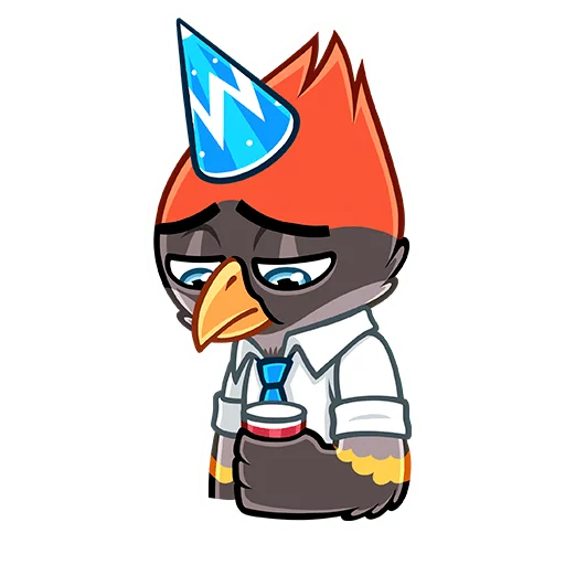 🥳 Стикер «Щегол» для Telegram